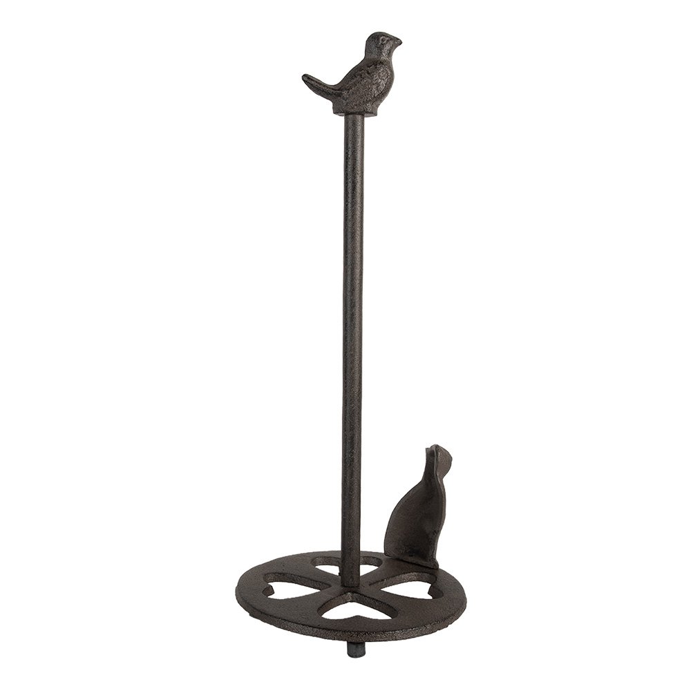 Keukenrolhouder Ø 14x36 cm Bruin Metaal