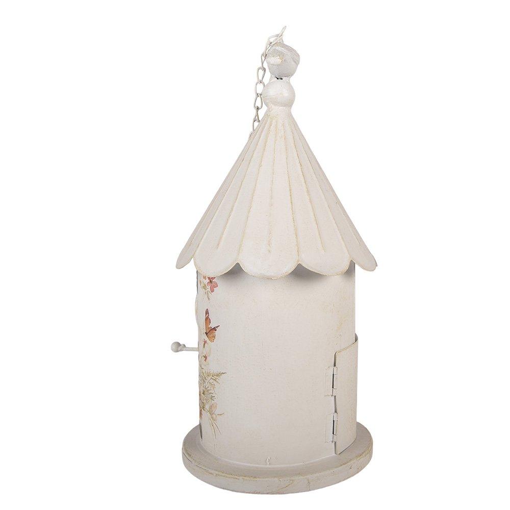 Vogelhuis Ø 19x40 cm Beige Metaal