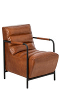 J-Line Fauteuil - leer - camel