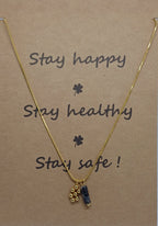 Ketting snake met bedeltje en edelsteen hanger