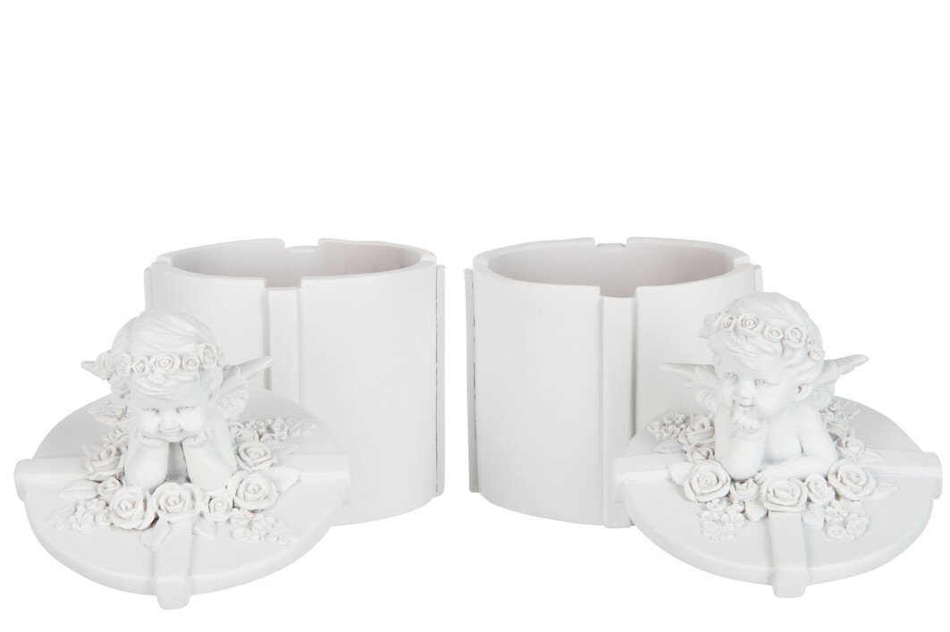 J-Line decoratie Boom - warm witte - ijzer - zwart - S - LED