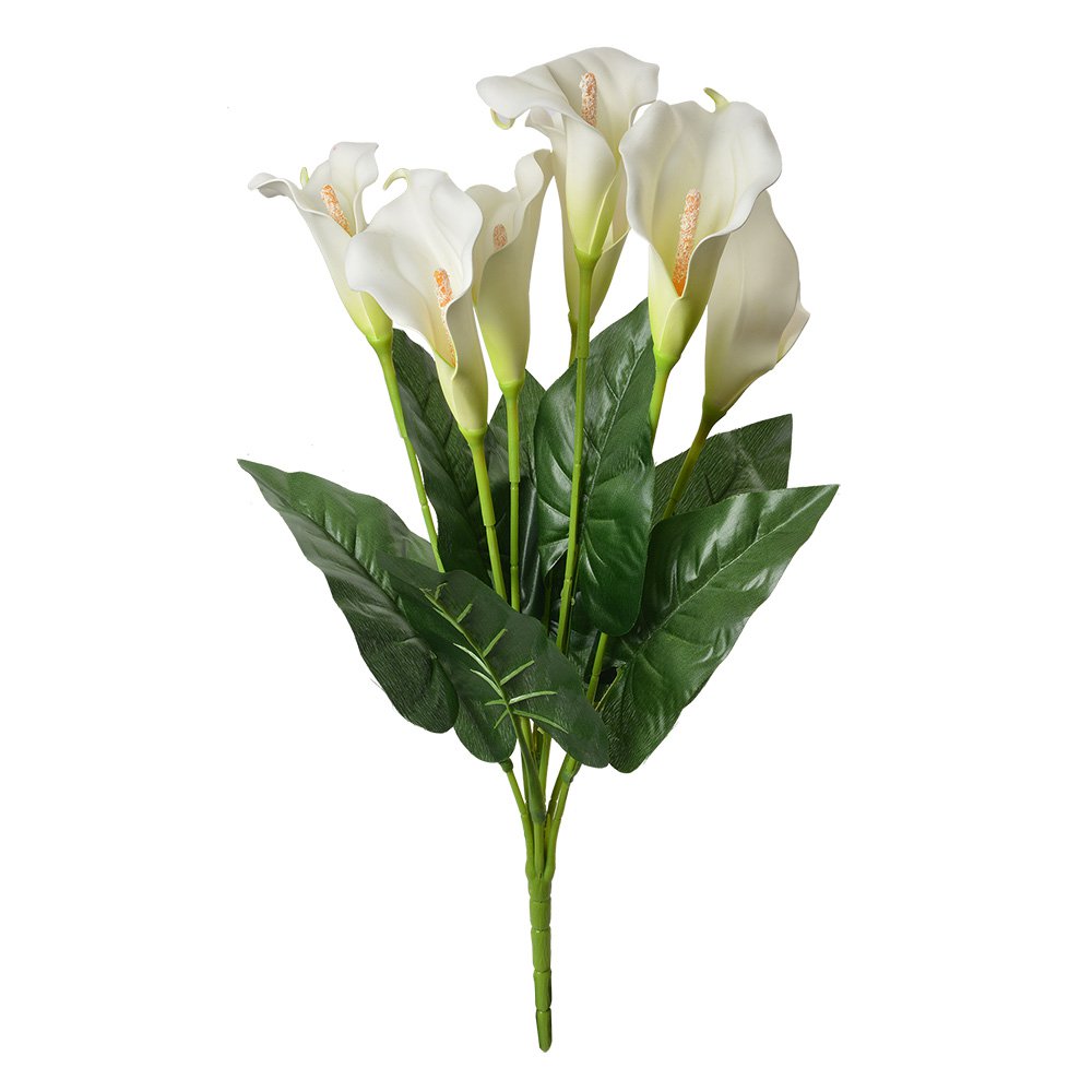 Kunstbloem 60 cm Wit Kunststof