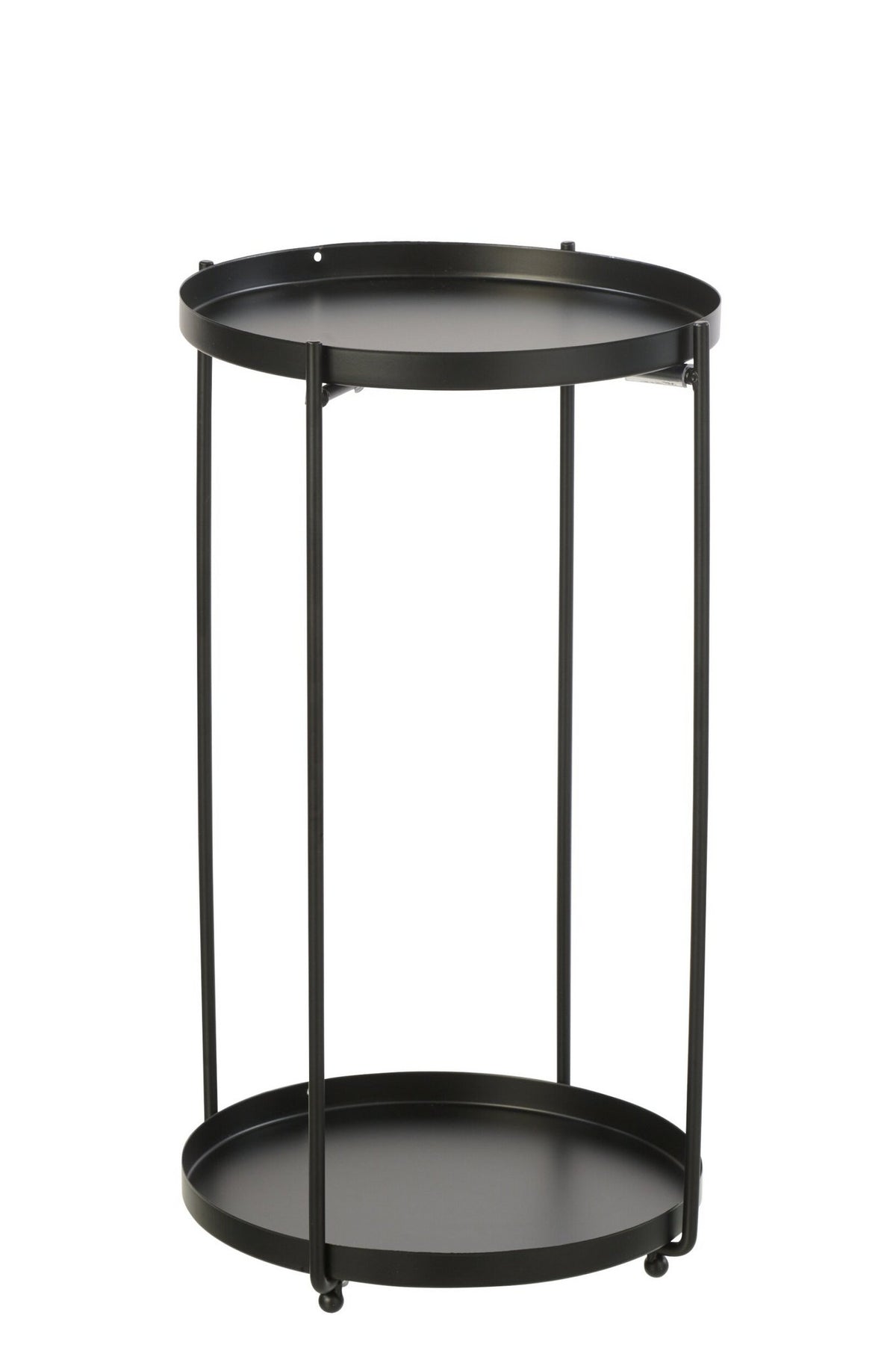 J-Line bijzettafel Rond - ijzer - zwart - S