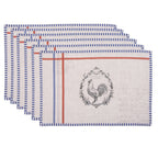 Placemats Set van 6 48x33 cm Beige Katoen Haan Tafelmat