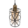 Hanglamp Ø 35x110 cm Zwart Metaal Hanglamp Eettafel