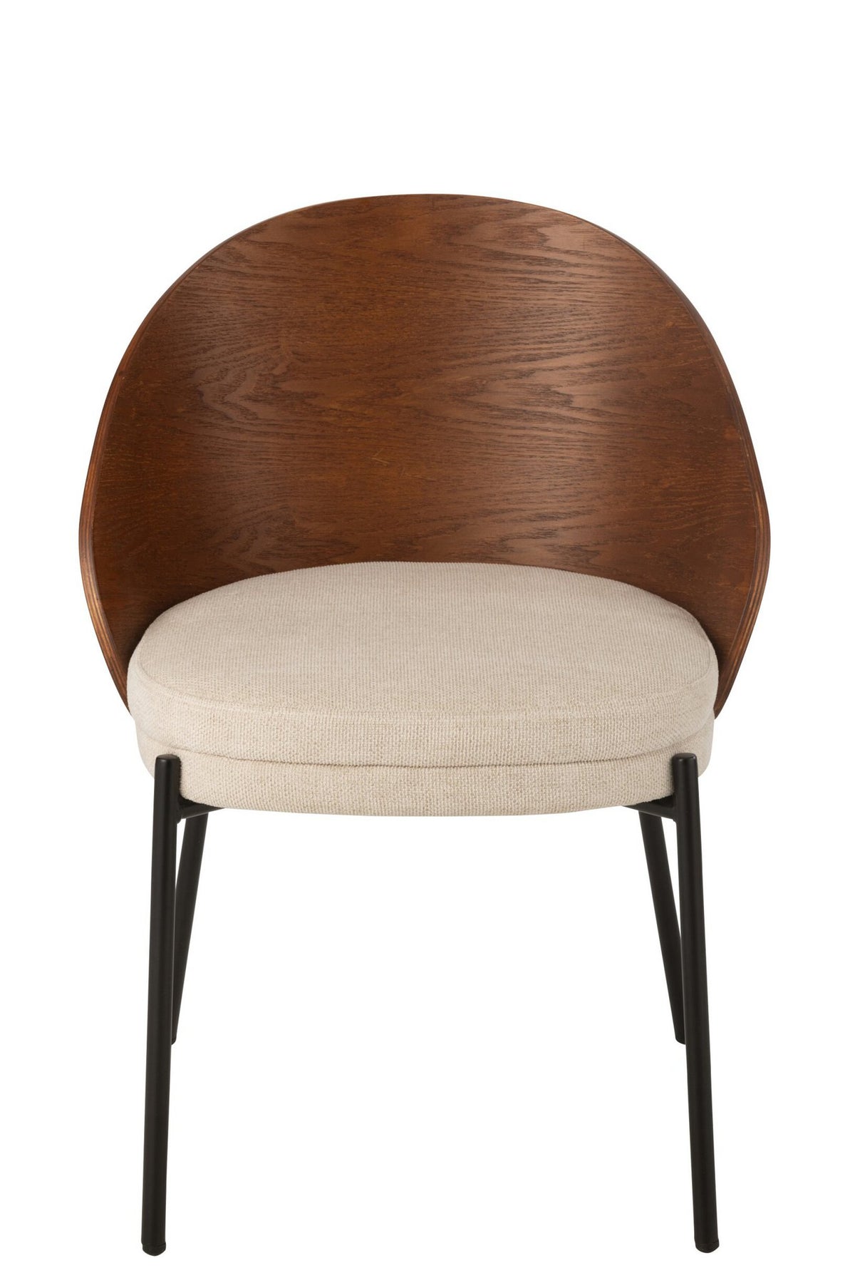 J-Line Stoel Lone Multiplex/Metaal Bruin/Beige