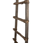 Handdoekhouder 140 cm Bruin Hout Decoratie Ladder