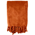 Dutch Decor Florijn - Plaid Fleece 150x200 cm - Potters Clay - oranje