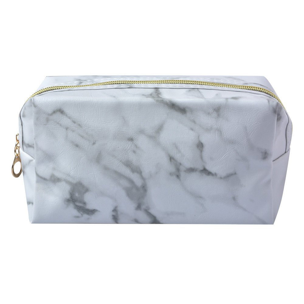 Toilettas Dames 18x8x10 cm Wit Grijs Polyester Make-Up Tasje
