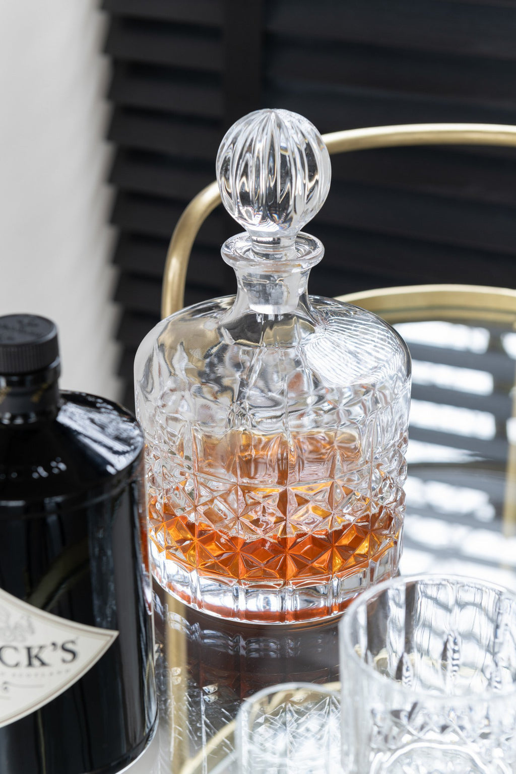 J-Line karaf Lone - decanteerkaraf - glas - transparant