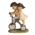 Beeld Kinderen 14 cm Bruin Polyresin
