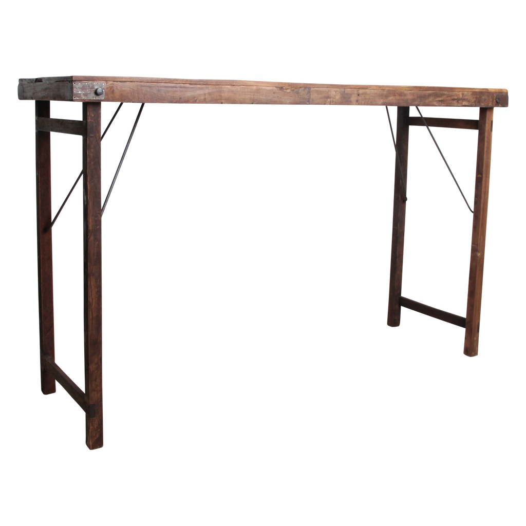 Markt bartafel bruin opklapbaar