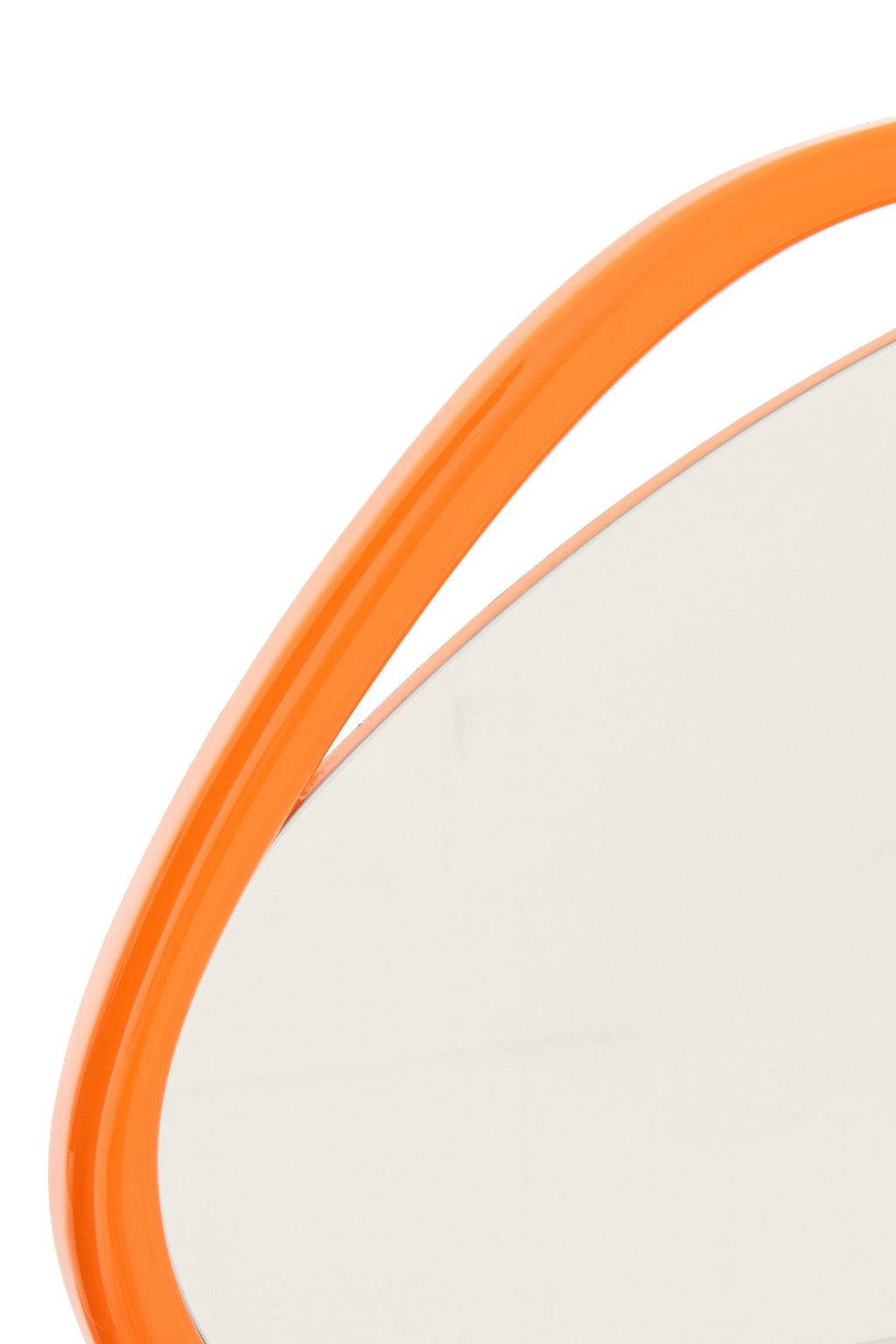 J-Line spiegel Onregelmatig - polyresin - hout - oranje