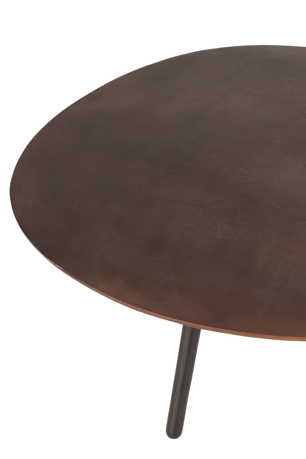 J-Line Salontafel Druppel Aluminium/Ijzer Bruin Large