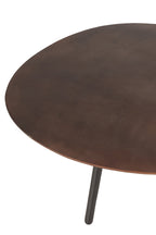 J-Line Salontafel Druppel Aluminium/Ijzer Bruin Large
