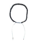 Dames armband Onyx 4 mm hartjes