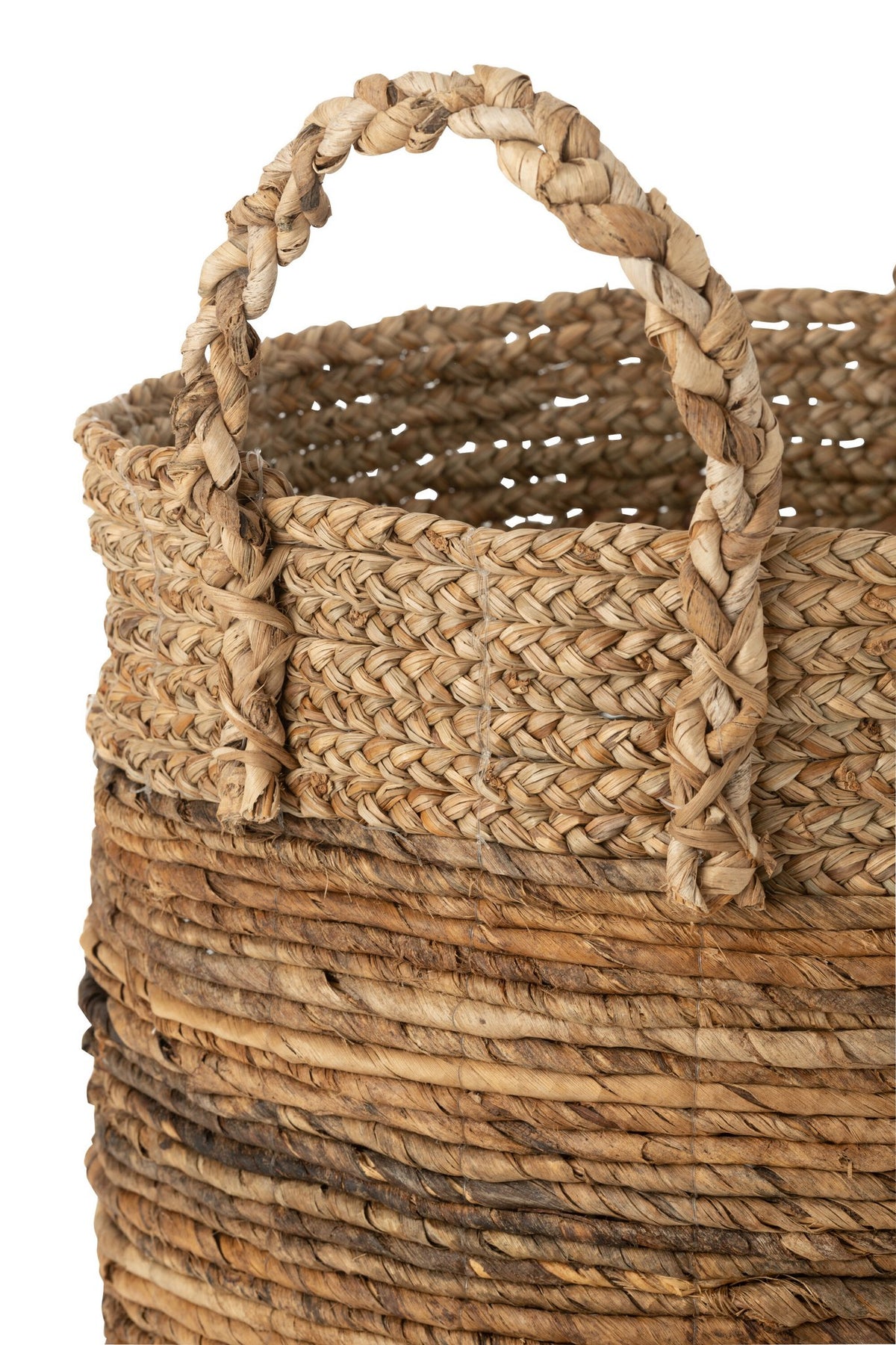 J-Line mand Lucie - jute - naturel - 3 stuks