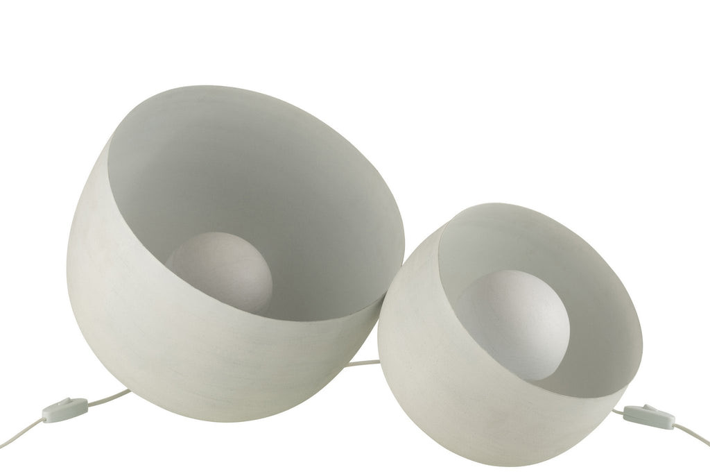 J-Line tafellamp - metaal - wit - large