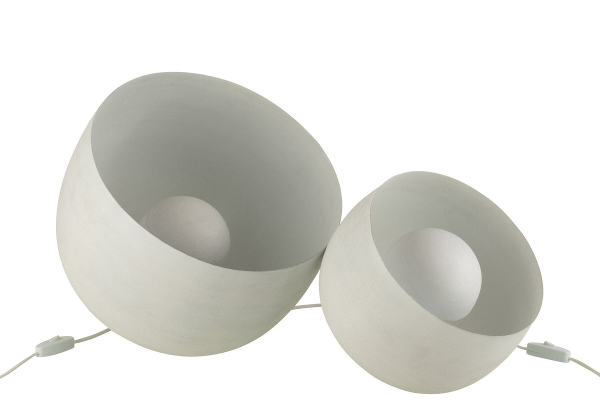 J-Line tafellamp - metaal - wit - large