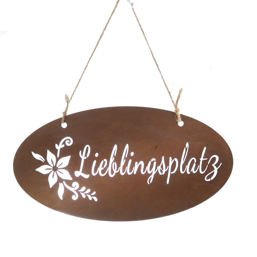 Metalen. favoriete plek 38x20cm eerst