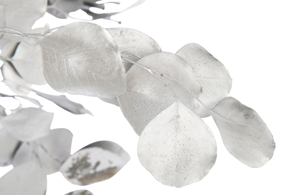 J-Line Droogbloemen Eucalyptus - Rieten - Zilver