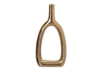 J-Line Solifleurvaas - aluminium - goud - large