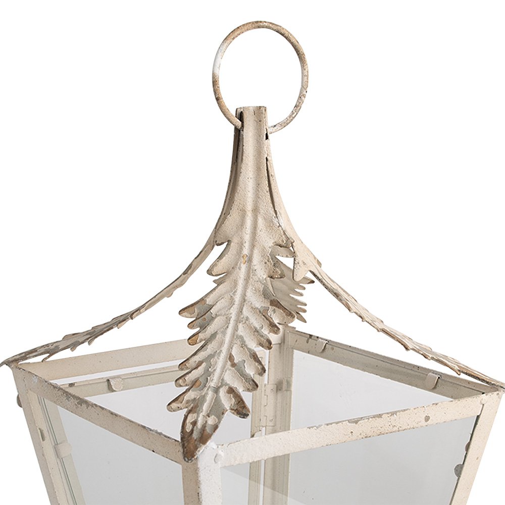 Lantaarn 26x26x47 cm Beige Metaal