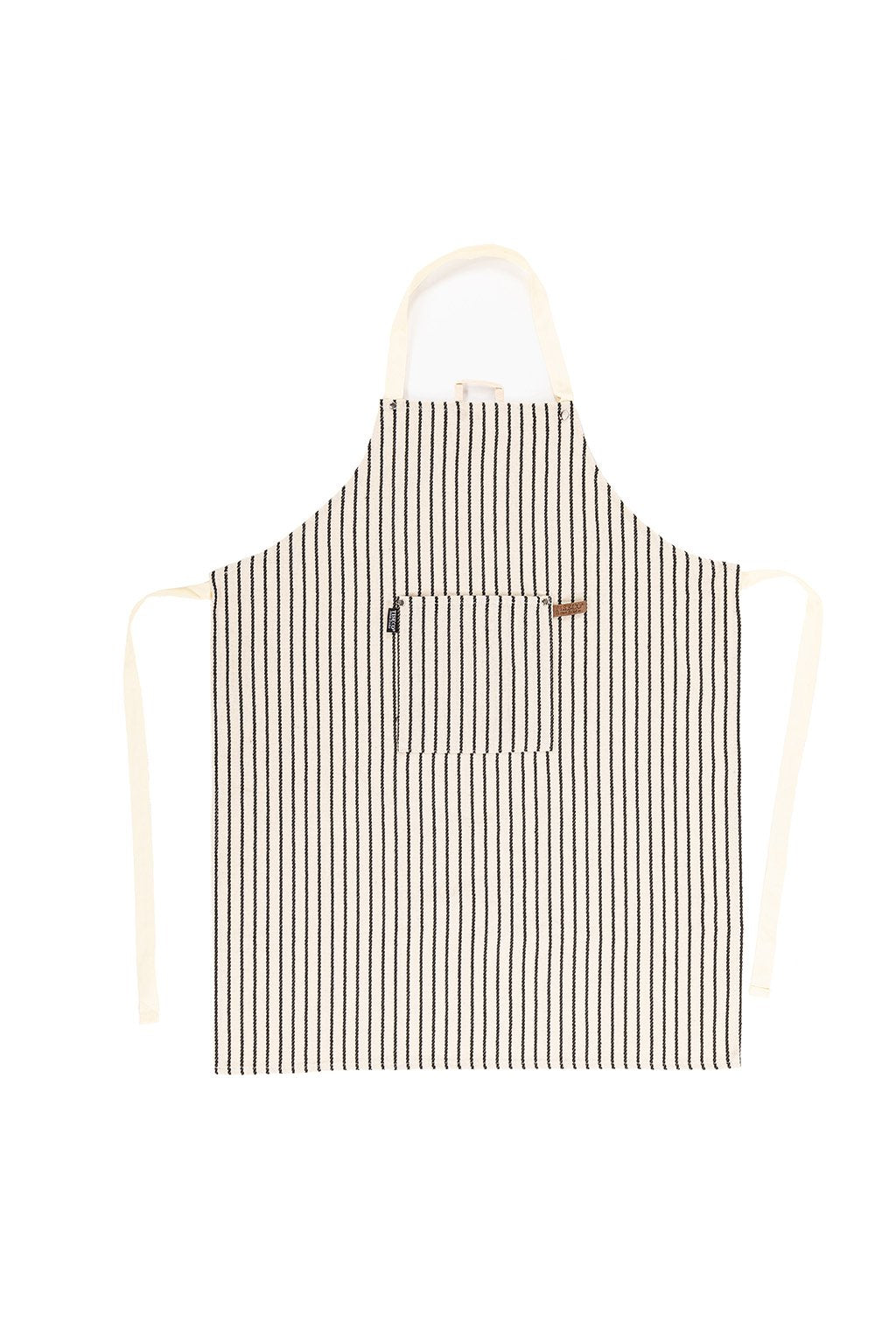 Apron Sherlock Cable - 68x85 cm, black/white