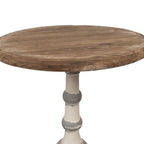 Bijzettafel Ø 51x71 cm Bruin Hout