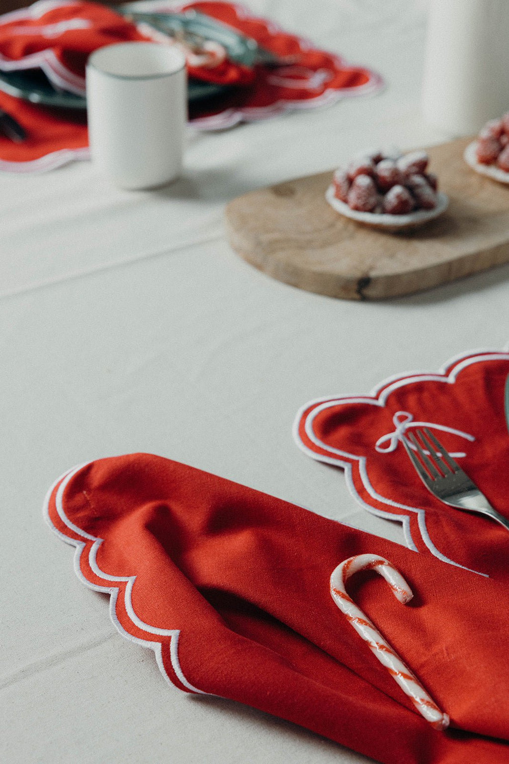Rosie Sint-jakobsschelp Placemat met strik