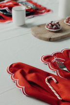 Rosie Sint-jakobsschelp Placemat met strik