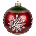 Grote Kerstbal Kerst Decoratie Ø 39x44 cm Rood Kunststof