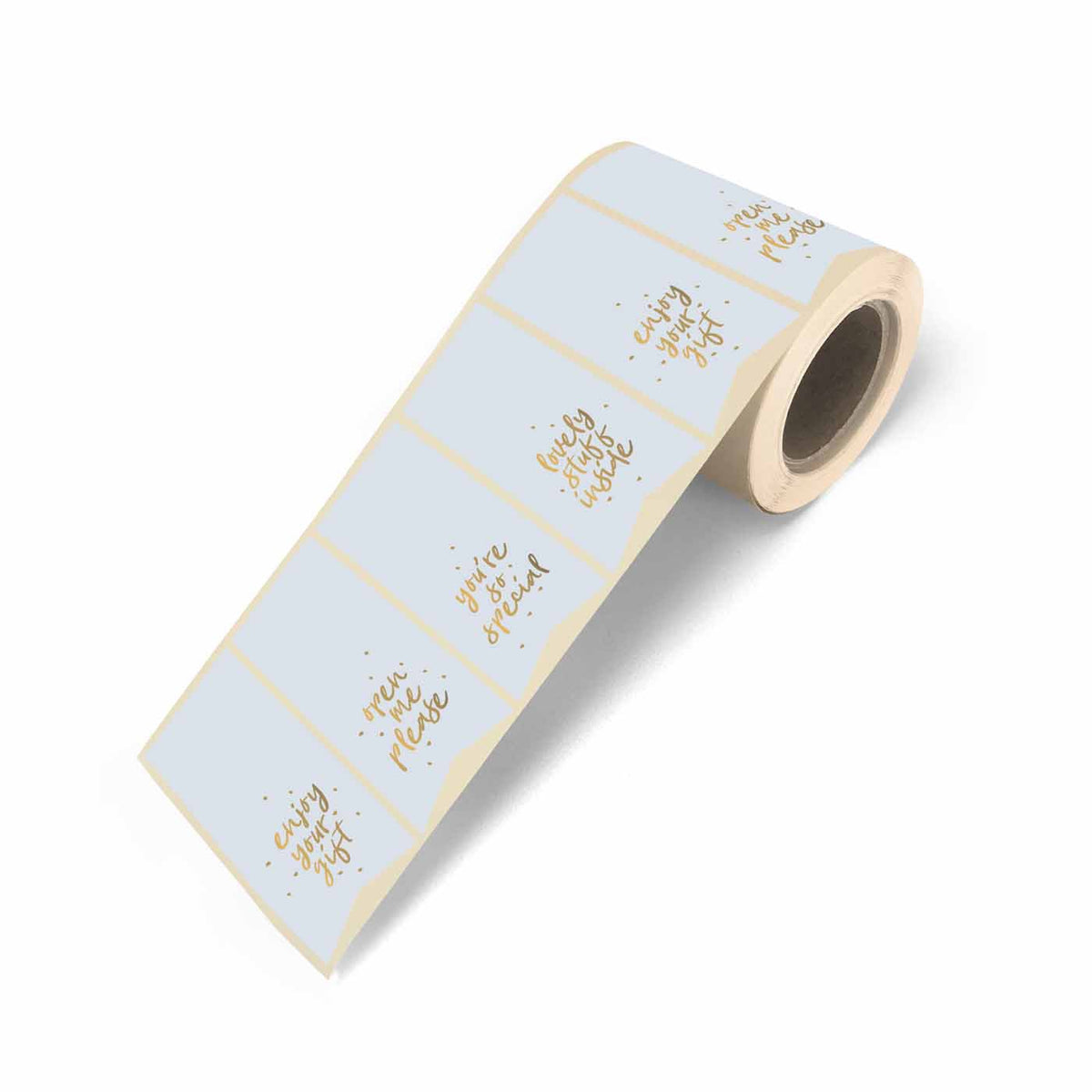 Sweet Message vaantjes cadeaustickers op rol - 500 stuks