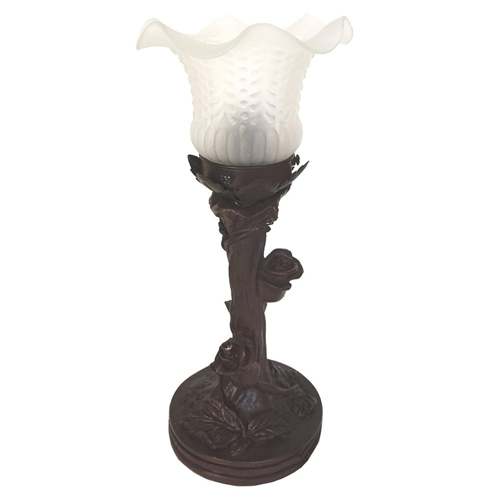Bureaulamp Ø 12x31 cm Wit Polyresin Tafellamp