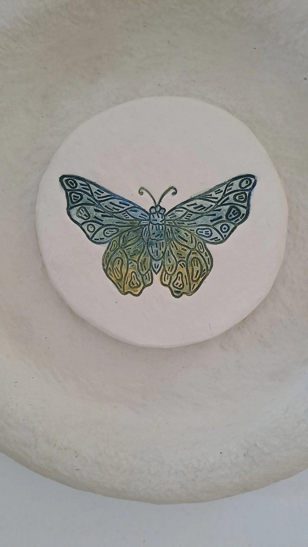 Papier-maché Wandplaten-Mot