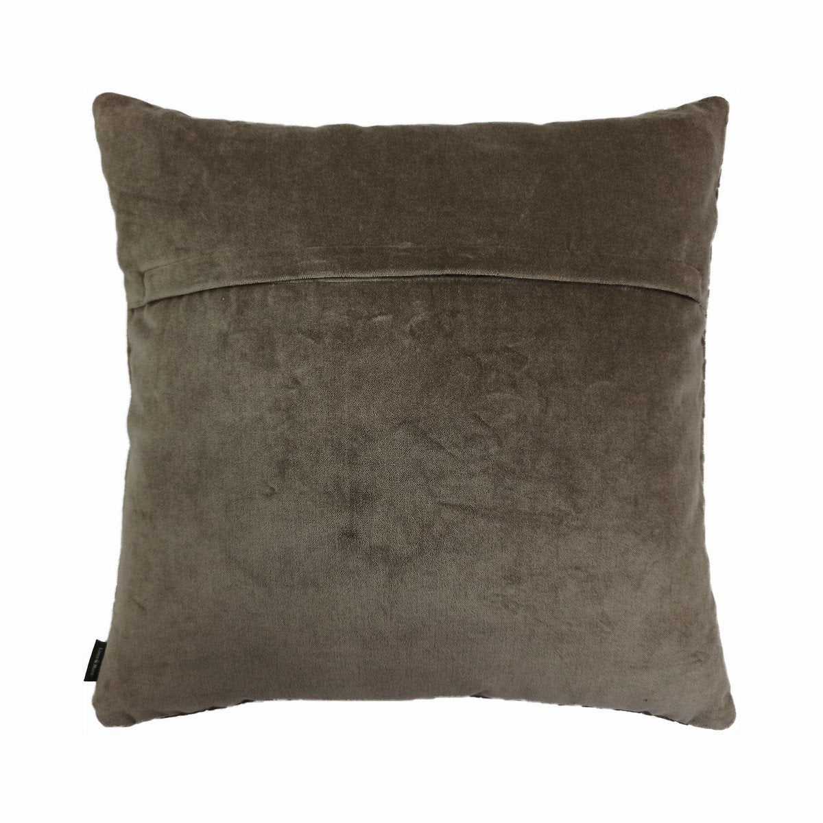 Roos Borduurkussen taupe 45x45cm