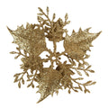 Kunstbloem Ø 11x3 cm Goudkleurig Kunststof