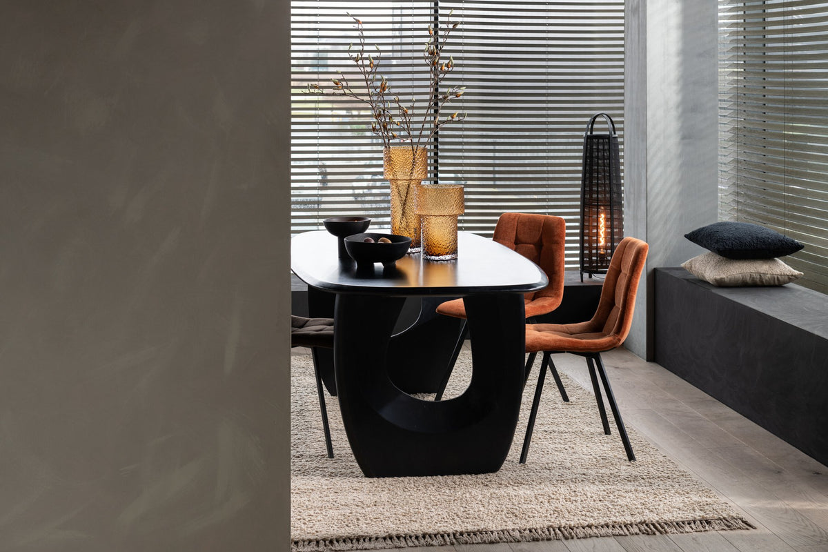 J-Line Eetstoel Clark Metaal/Polyester Roest