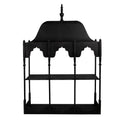 Wandrek 102x25x157 cm Zwart Metaal