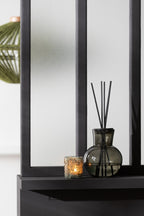 J-Line geurolie + stokjes Deksel Olive & Frank Incense - glas - groen