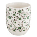 Mok 100 ml Wit Groen Porselein Bloemen Theemok