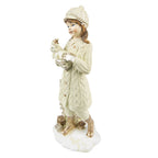 Beeld Set van 2 Kinderen 22 cm Beige Polyresin