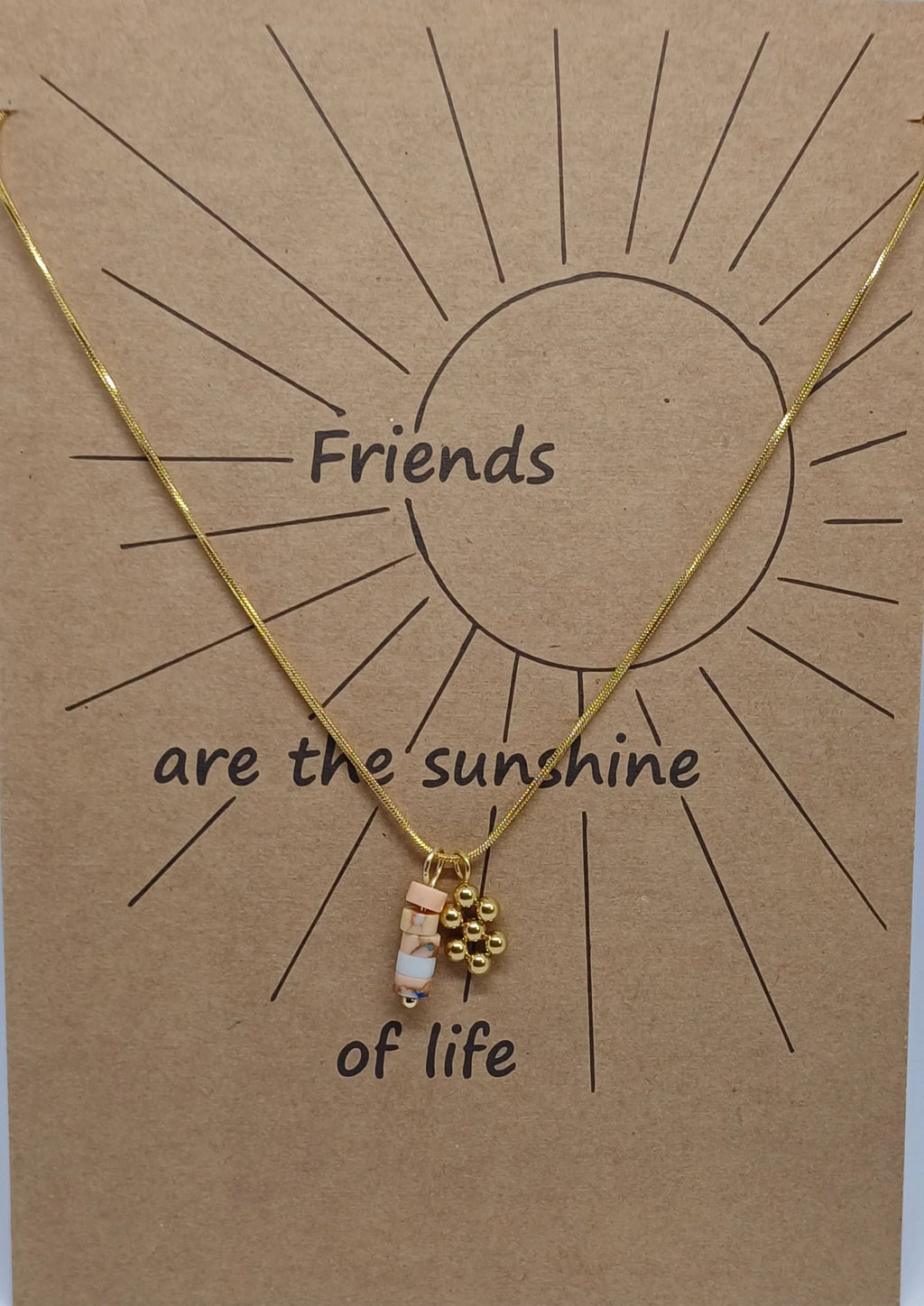 Ketting snake met bedeltje en edelsteen hanger