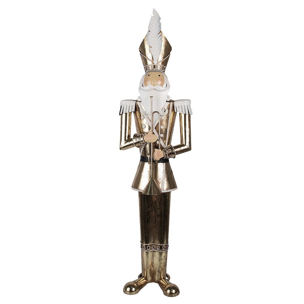 Kerstdecoratie Notenkraker 102 cm Goudkleurig Metaal
