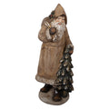 Decoratie Beeld Kerstman 38x30x90 cm Beige Keramisch materiaal