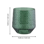 Windlicht Bezamby Groen 14x14cm