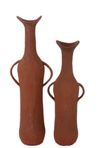 J-Line vaas - aluminium - terracotta - L