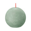 Shine rustiek bolkaars Ø76mm Jade Green