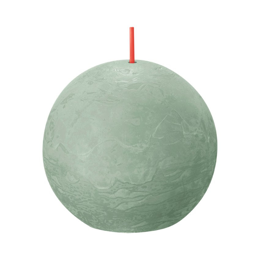 Shine rustiek bolkaars Ø76mm Jade Green