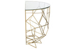 J-Line Console Moza Metaal/Glas Goud